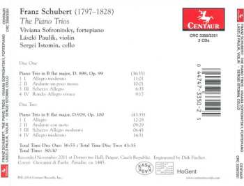 CD Franz Schubert: Franz Schubert: The Piano Trios