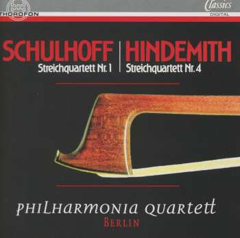 Album Schulhoff / Philharmonia Quartett Berlin: String Qt No 1