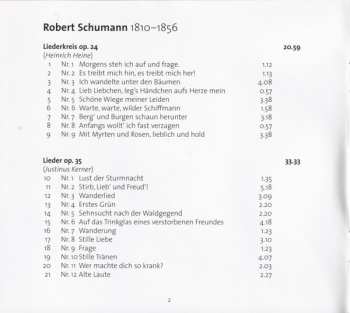 CD Robert Schumann: Liederkreis Op. 24 ∙ Kerner-Lieder Op. 35