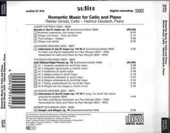 CD Robert Schumann: Romantic Music For Cello And Piano