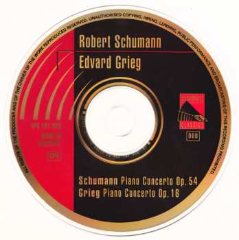 CD Robert Schumann: Schumann / Grieg Piano Concertos CLR