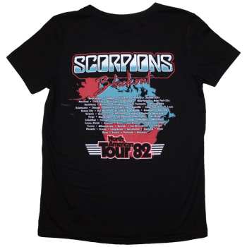 Marchandises Scorpions: Scorpions Ladies T-shirt: Blackout Tour '82 (back Print) (small) S
