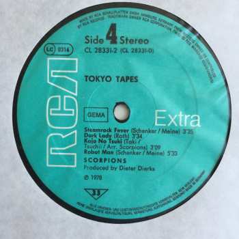 2LP Scorpions: Tokyo Tapes
