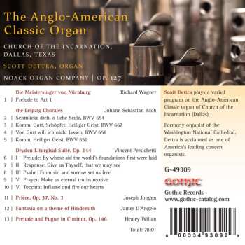 CD Scott Dettra: The Anglo-American Classic Organ