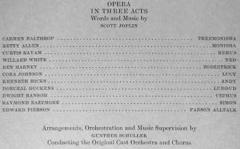 2LP/Coffret Scott Joplin: Treemonisha (Original Cast Recording)