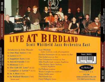 CD Scott Whitfield Jazz Orchestra East: Live At Birdland