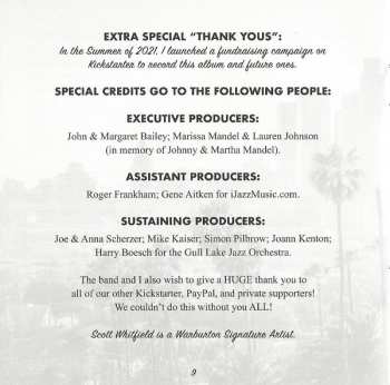 CD Scott Whitfield Jazz Orchestra West: Postcards From Hollywood