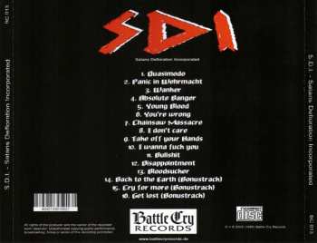 CD S.D.I.: Satans Defloration Incorporated