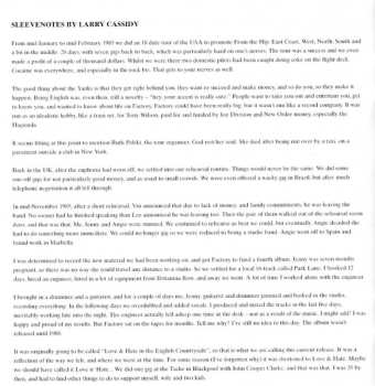 CD Section 25: Love And Hate (In The English Countryside)