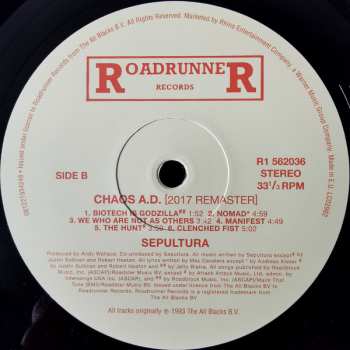 2LP Sepultura: Chaos A.D.