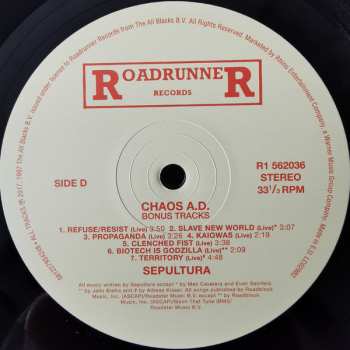 2LP Sepultura: Chaos A.D.