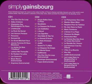 3CD/Coffret Serge Gainsbourg: Simply Gainsbourg (3 CDs From The Genius Of Chanson)