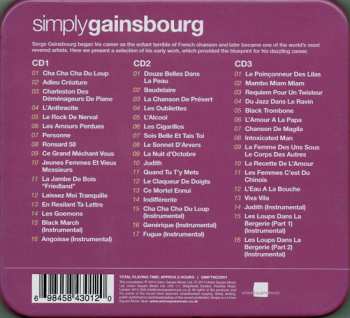 3CD/Coffret Serge Gainsbourg: Simply Gainsbourg (3 CDs From The Genius Of Chanson)