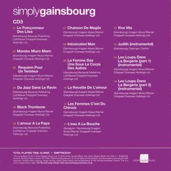 3CD/Coffret Serge Gainsbourg: Simply Gainsbourg (3 CDs From The Genius Of Chanson)