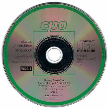 2CD Sergei Prokofiev: Cinderella