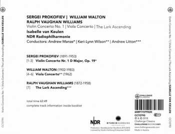 CD Sergei Prokofiev: Violin Concerto No. 1 | Viola Concerto | The Lark Ascending