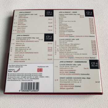 4CD François Le Roux: Edition Klavier-Festival Ruhr: 30 Jahre Klavier-Festival Ruhr, "Vive La France!" - Debussy & Saint-Saëns