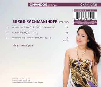CD Sergei Vasilyevich Rachmaninoff: Moments Musicaux / Études-Tableaux, Op. 33 / Variations On A Theme Of Corelli