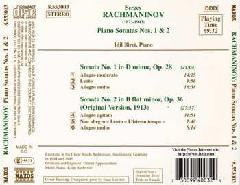 CD Sergei Vasilyevich Rachmaninoff: Piano Sonatas Nos. 1 & 2