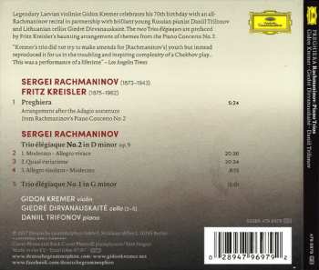 CD Sergei Vasilyevich Rachmaninoff: Preghiera - Rachmaninov: Piano Trios