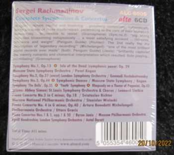 6CD/Coffret Sergei Vasilyevich Rachmaninoff: Sergei Rachmaninov (1873-1943) Complete Symphonies And Concertos