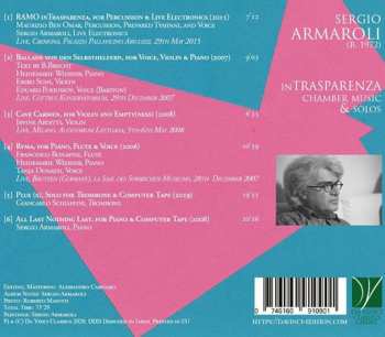 CD Sergio Armaroli: inTRASPARENZA - Chamber Music & Solos