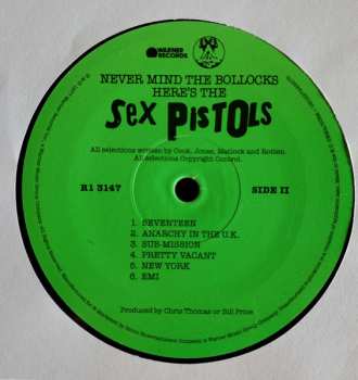 LP Sex Pistols: Never Mind The Bollocks Here's The Sex Pistols