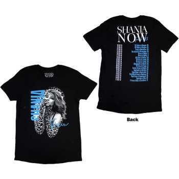 Marchandises Shania Twain: Shania Twain Unisex T-shirt: Tour 2018 Gloves Photo (back Print & Ex-tour) (small) S
