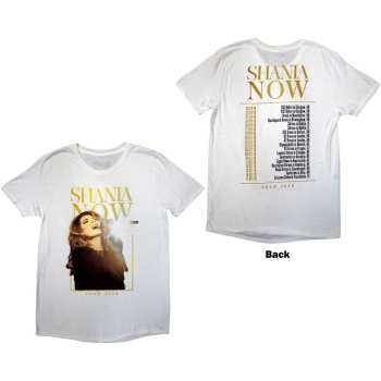 Marchandises Shania Twain: Shania Twain Unisex T-shirt: Tour 2018 Mic Photo (back Print & Ex-tour) (small) S