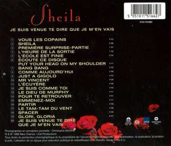 CD Sheila: Je Suis Venue Te Dire Que Je M'En Vais - Ses Plus Grands Succès 
