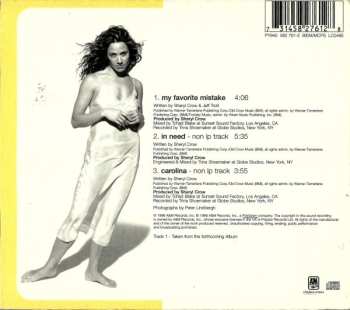 CD Sheryl Crow: My Favorite Mistake DIGI