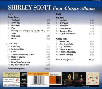 2CD Shirley Scott: Four Classic Albums: Great Scott / Like Cozy / Hip Soul / Happy Talk