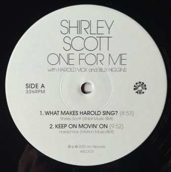 LP Shirley Scott: One For Me