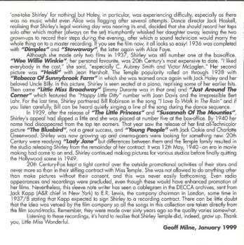 CD Shirley Temple: Oh, My Goodness!