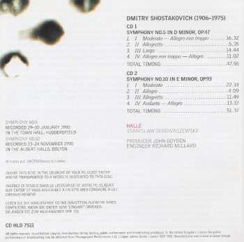 2CD Dmitri Shostakovich: Symphony No. 5 In D Minor; Symphony No. 10 In E Minor