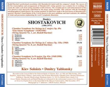 CD Dmitri Shostakovich: Three Chamber Symphonies