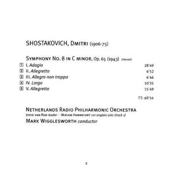 SACD Dmitri Shostakovich: Symphony No. 8