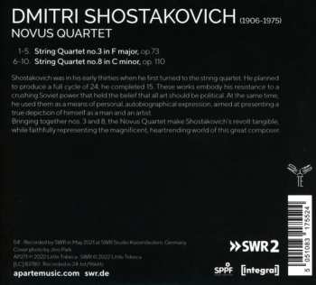 CD Dmitri Shostakovich: String Quartets No. 3 & No. 8