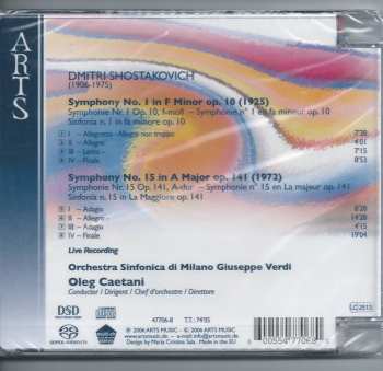 SACD Dmitri Shostakovich: Symphonies Nos. 1 & 15