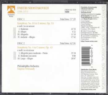 2CD Dmitri Shostakovich: Symphonies Nos. 4 & 10