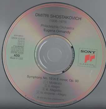 2CD Dmitri Shostakovich: Symphonies Nos. 4 & 10