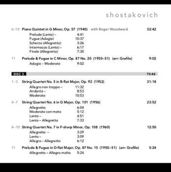 3CD Dmitri Shostakovich: Fragments Vol. 1