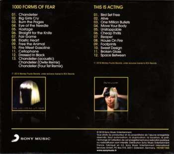2CD/Coffret Sia: This Is Acting / 1000 Forms Of Fear 