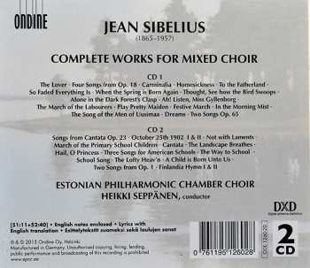 2CD/Coffret Jean Sibelius: Sibelius Compete Works For Mixed Choir