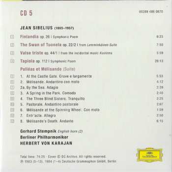 5CD/Coffret/Blu-ray Herbert von Karajan: Karajan Sibelius: Complete Recordings On Deutsche Grammophon