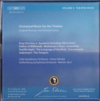 6CD/Coffret Jean Sibelius: Theatre Music