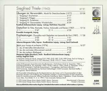 CD Siegfried Thiele: Übungen Im Verwandeln · Diptychon · Prophezeiungen · Jeux