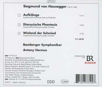 CD Bamberger Symphoniker: Dionysische Phantasie; Aufklänge; Wieland Der Schmied 