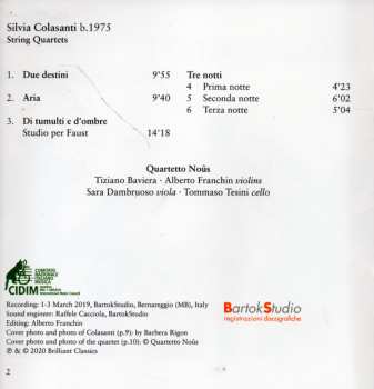 CD Quartetto Nous: String Quartets