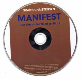 CD Simon Christensen: MANIFEST− But There's No Need To Shout